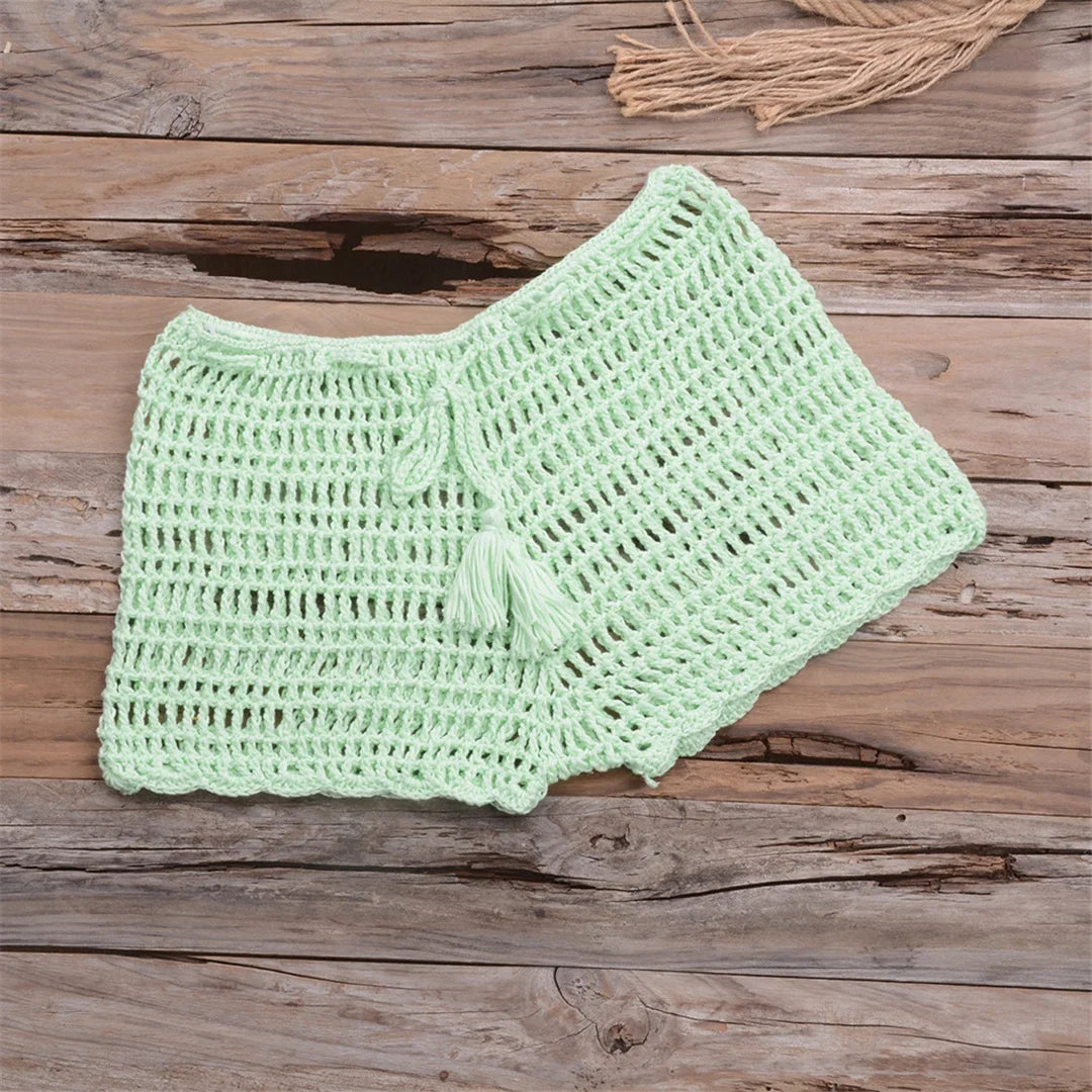 17 Colors Bikini Bottom Hollow Out Mini Shorts Swim Brief Women Swimwear Female Bather Brazilian Tanga Panties Underwear V7011