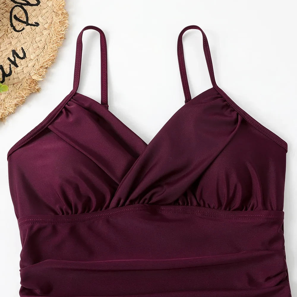 S - XXL Sexy Wrinkled One Piece Swimsuit Women Swimwear Female Monokini Swimsuits 2025 Bathing Suit Swim Beach Wear Bodysuit