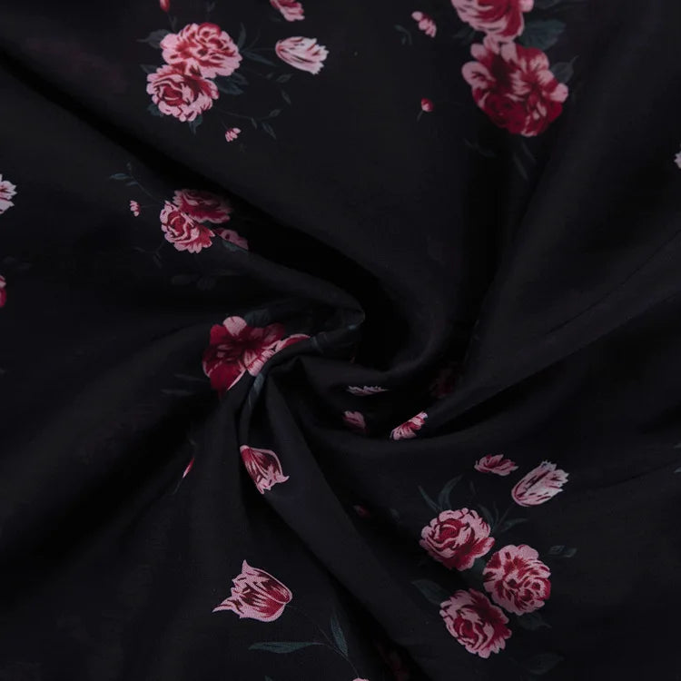 FDYOUI Elegant V-neck Floral Printed Short Dress High Street Women's Puff Sleeve High Waist Tunics Ruched Vacation Party Dresses