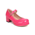 Plus Size 30-48 Mary Jane Shoes Women Sweet Lolita Round Toe Adjustable Buckle Strap Platform Thick Sole 5cm Block Heel Shoes