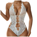 Sexy Bodysuit Lingerie Baby Doll Sheer Women Crotchless Ultra Deep V Porn Sex Suit Underwear Exotic See Through Erotic Costumes