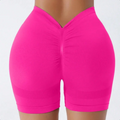 Seamless High Waisted Yoga Shorts From Europe And America Waist Tightening And Hip Lifting Fitness Pants Rear V-Waist