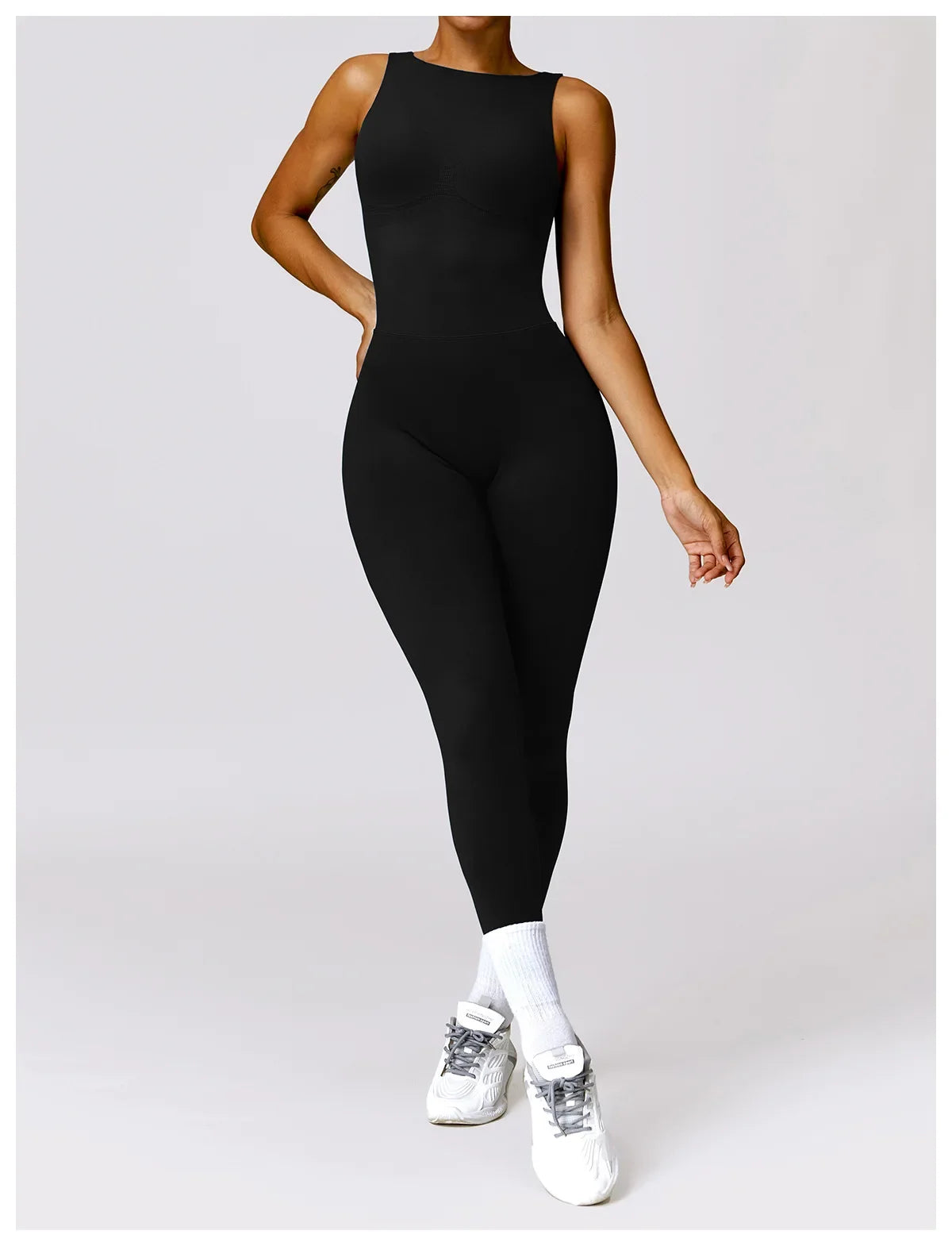 Seamless One-piece Suit Women Sports Jumpsuit Push up Yoga Suit Backless Sportswear Set Women Sleeveles Workout Bodysuits Female