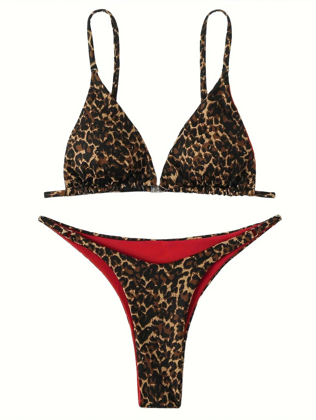 DEKA Leopard Mini Micro Bikini Set Printed Halter Swimwear Women Brazilian Female Swimsuit Two-piece Bather Bathing Suit Swim