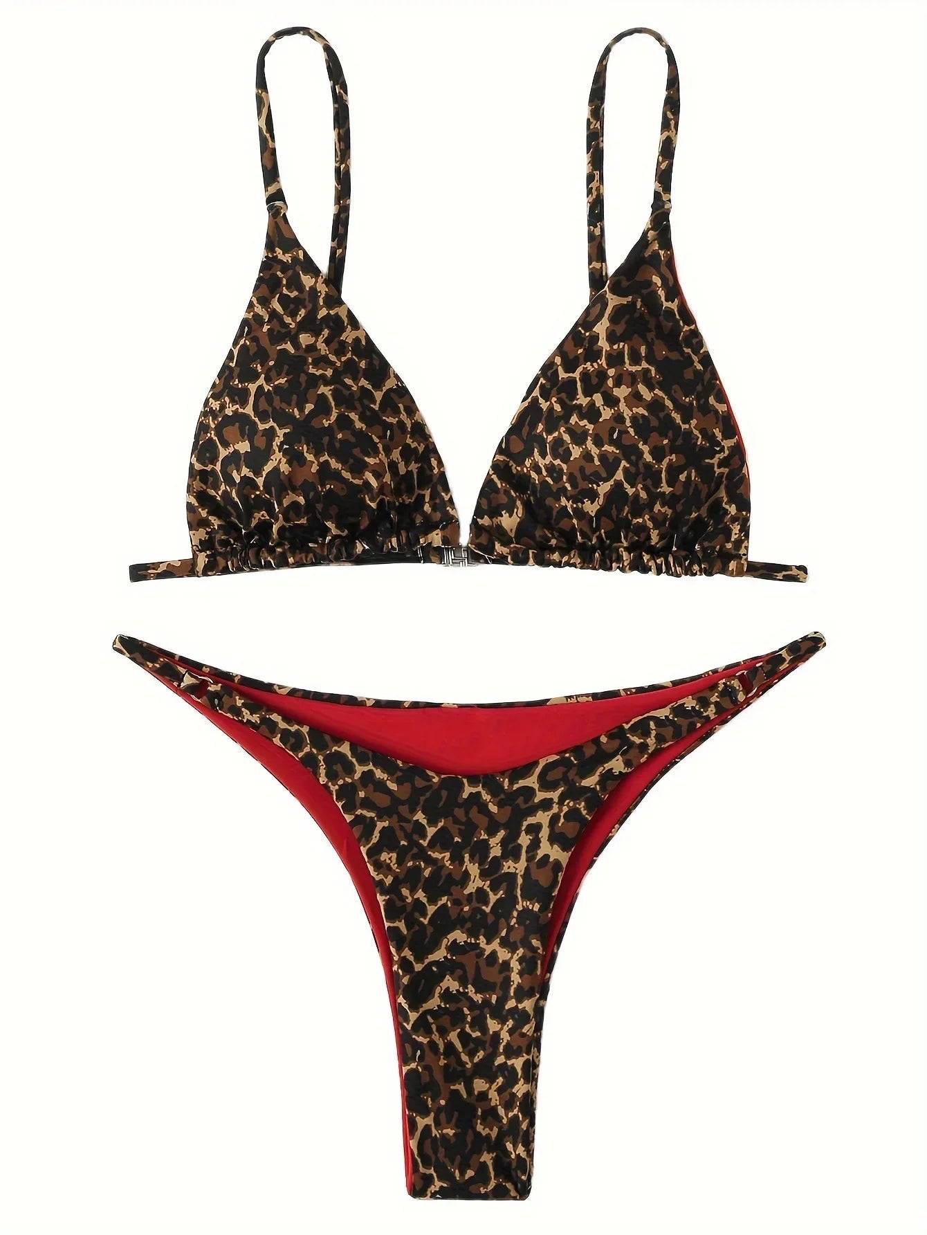 DEKA Leopard Mini Micro Bikini Set Printed Halter Swimwear Women Brazilian Female Swimsuit Two-piece Bather Bathing Suit Swim