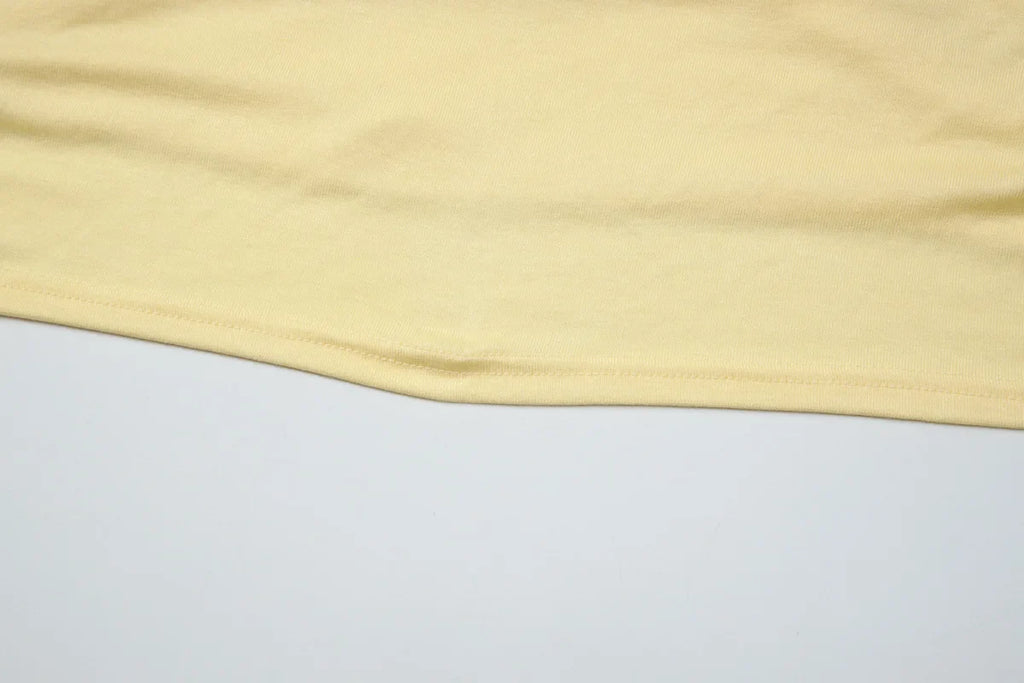FDYOUI Woman Clothing Halter Neck Backless Camisoles Streetwear 2026 Summer Girls Sexy Lace-up Off Shoulder Yellow Tank Tops