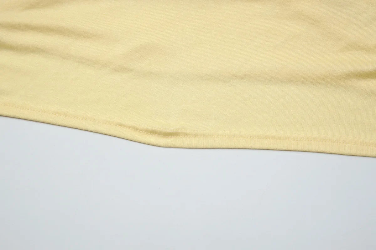 FDYOUI Woman Clothing Halter Neck Backless Camisoles Streetwear 2026 Summer Girls Sexy Lace-up Off Shoulder Yellow Tank Tops