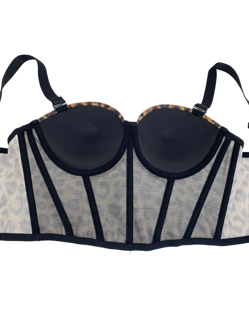 Fishbone Corset Cross-Border European and American Leopard Print Spicy Girl Tank Top Sexy Inner Wear Camisole High-End Outerwear Bra
