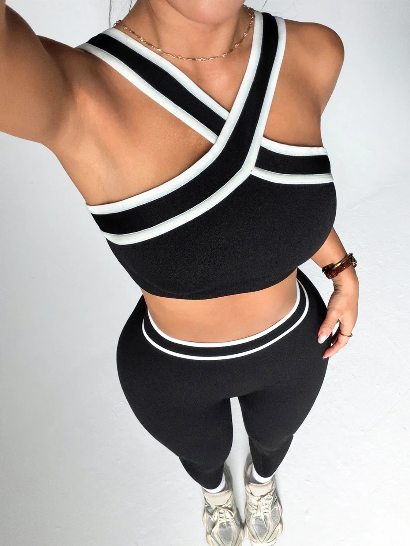 2 pcs Women Seamless Yoga Sets Jogging Outfit Sport Leggings Bra Sportswear Woman Gym Outfit Workout Set Yoga Clothes Activewear
