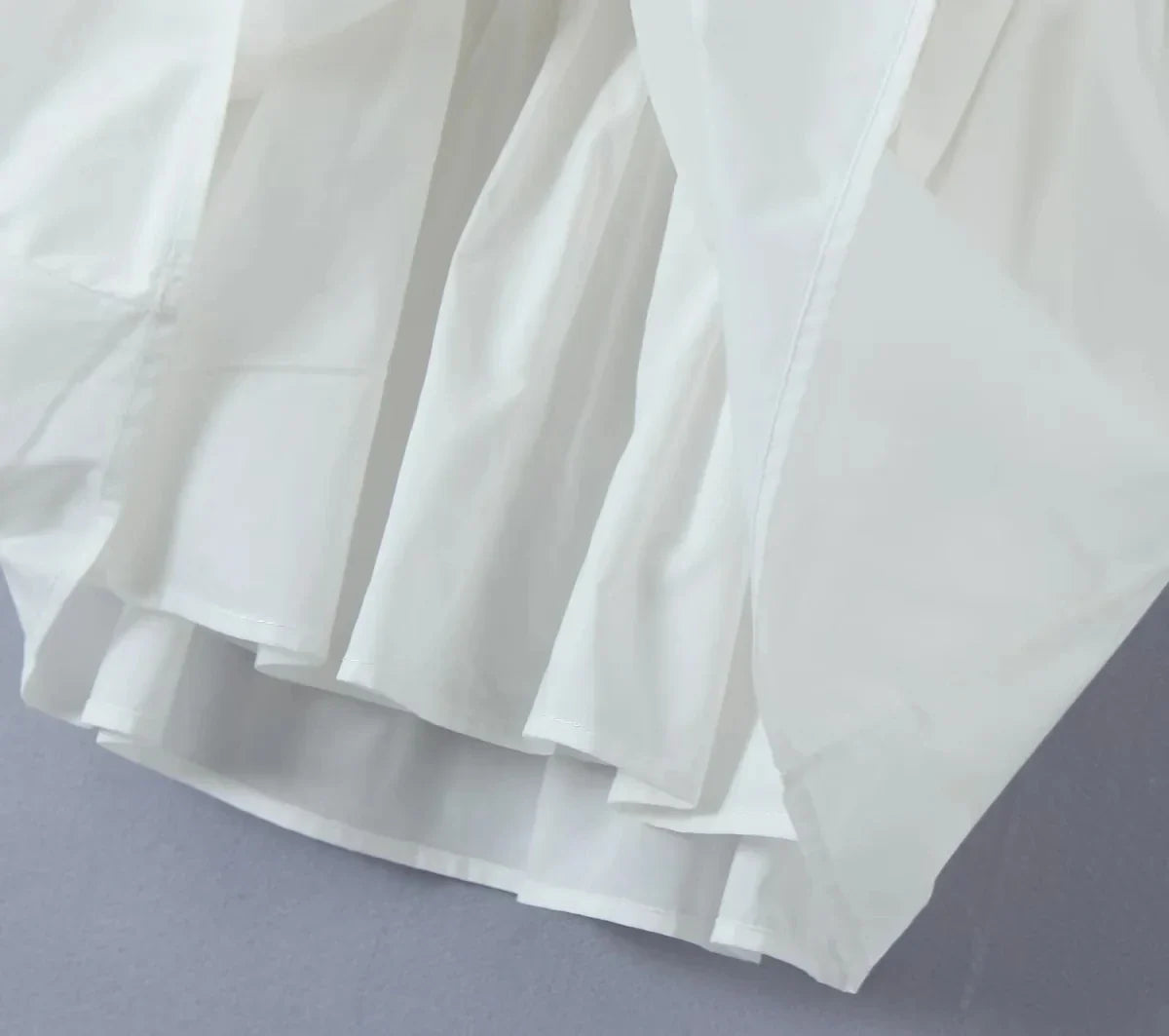 Foridol Bowknot Smocked White Short Dress Women Summer Cotton Mini Sleeveless Tank Sundress Beach Chic Buttons Dress for Petite