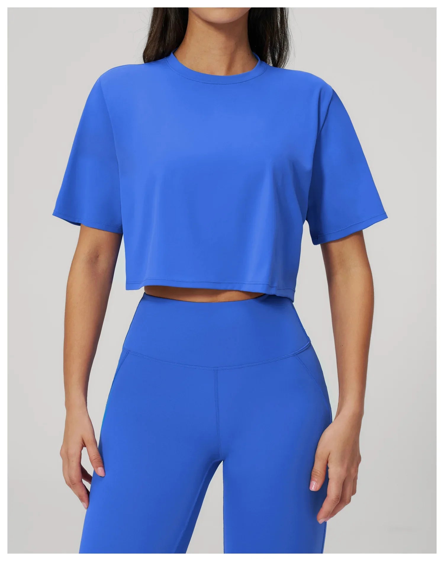Impact Short Sleeve Yoga T Shirts Women Solid Color O Neck Loose Sports Tops Outwear Gym Running Fitness Workout Suits