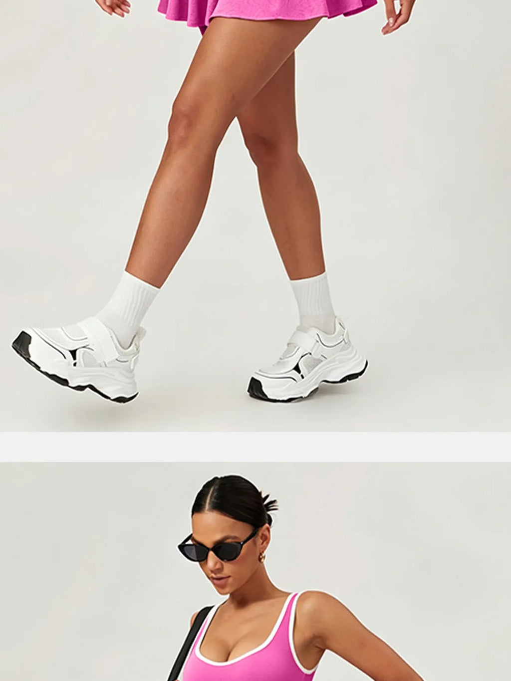 Naked Breathable Tennis Dresses with Built-in Pocket Shorts Women Color Contrast Hollow Out Backless Sports Golf Pleate Dress
