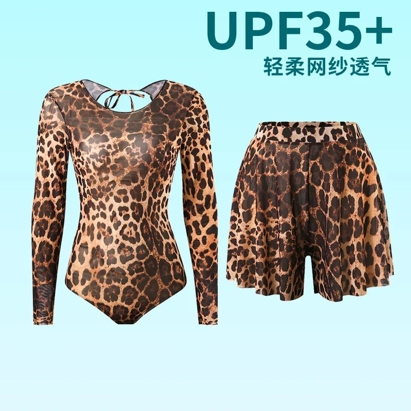 2 Piece Sets High Waist 2025 Sexy Swimsuit Women Summer Bathing Suit Long Sleeve Swimwear Beach Swimming Suit Купальник