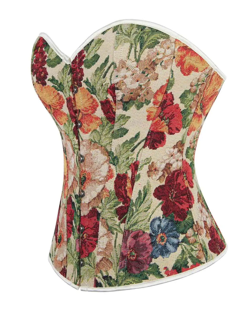 Spring new court Corset Jacquard tube top lace-up body shaping coat