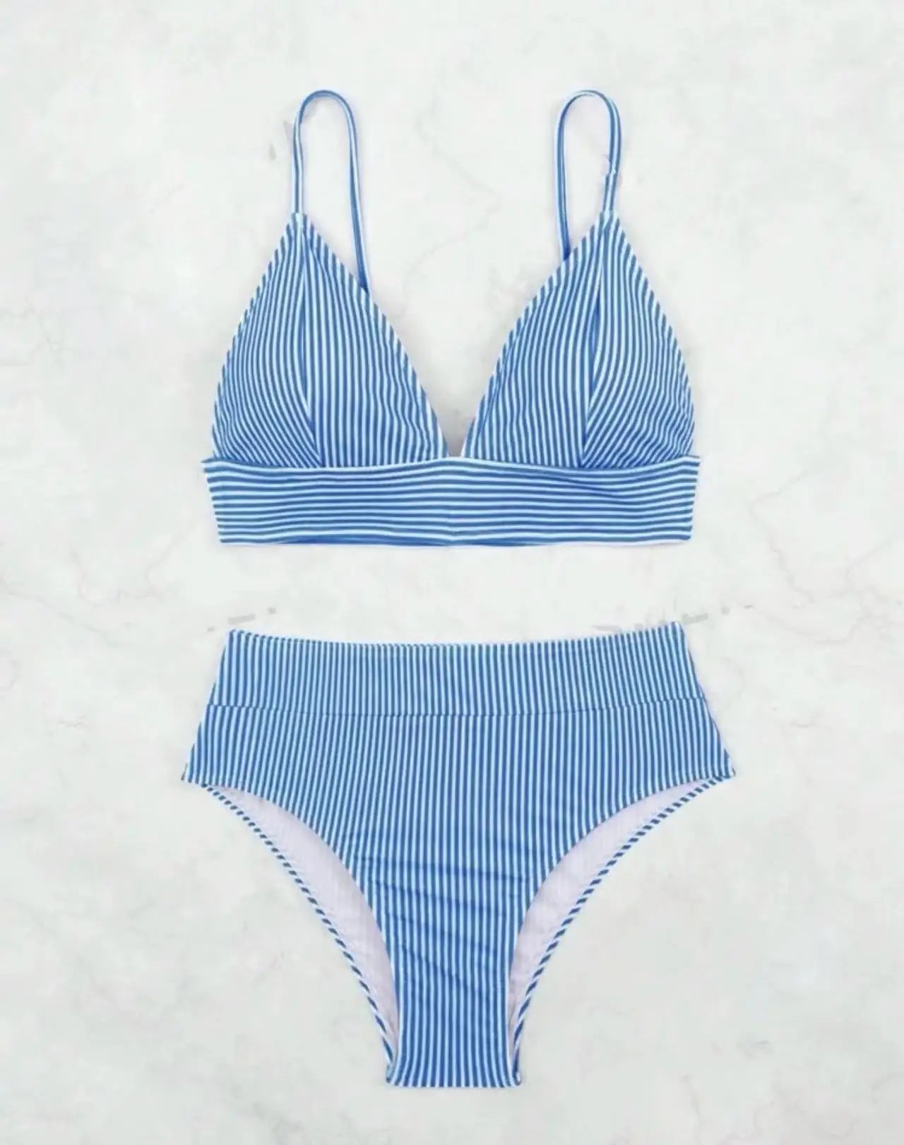 2026 Triangle Bikinis High Waist Strappy Swimsuit Women Sexy Striped Swimwear Female Bathers Swimming Bathing Swimming Swim Suit