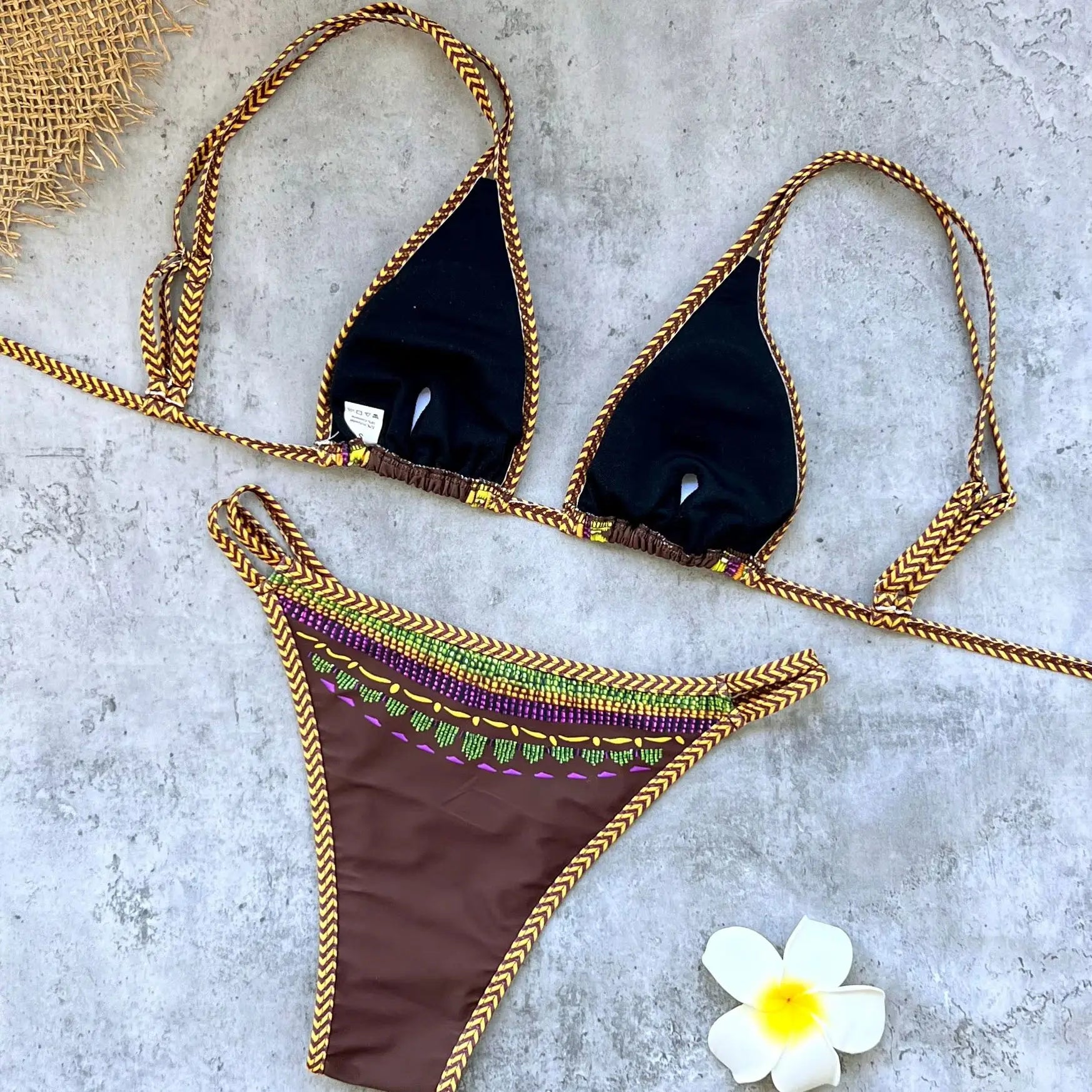 Fashion Snake Butterfly Printed Biquini Women 2Pcs Swimsuit Sexy Lady Double Shoulder Straps Bikini Swimwear Mujer Bathing Suit