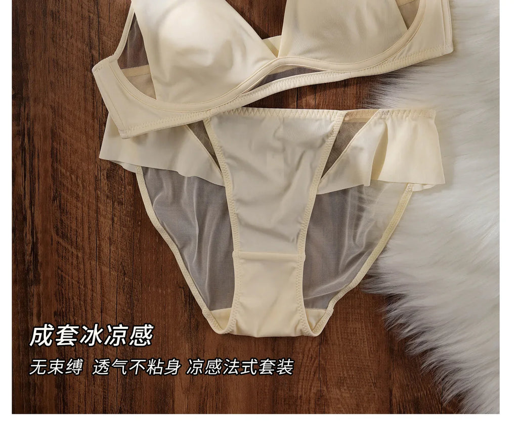Elegant Deep V Rabbit Ear Bra 2026, Wireless Invisible Summer Bralette, Breathable Comfort Bra for Small Chest, Sophisticated