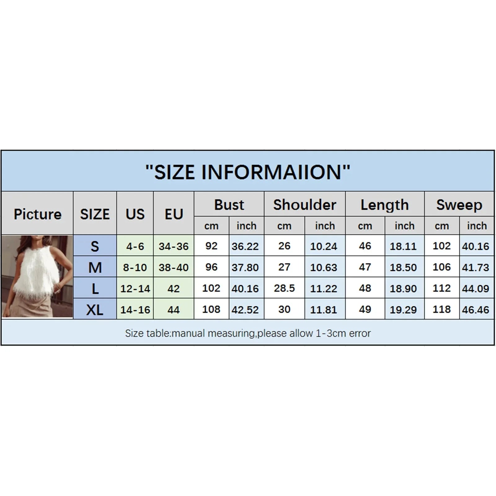 Women's 2026 Trendy White Fluffy Fur Sleeveless Cropped Top Soft Fuzzy Blouse Casual Party Daily Streetwear Fashion Top
