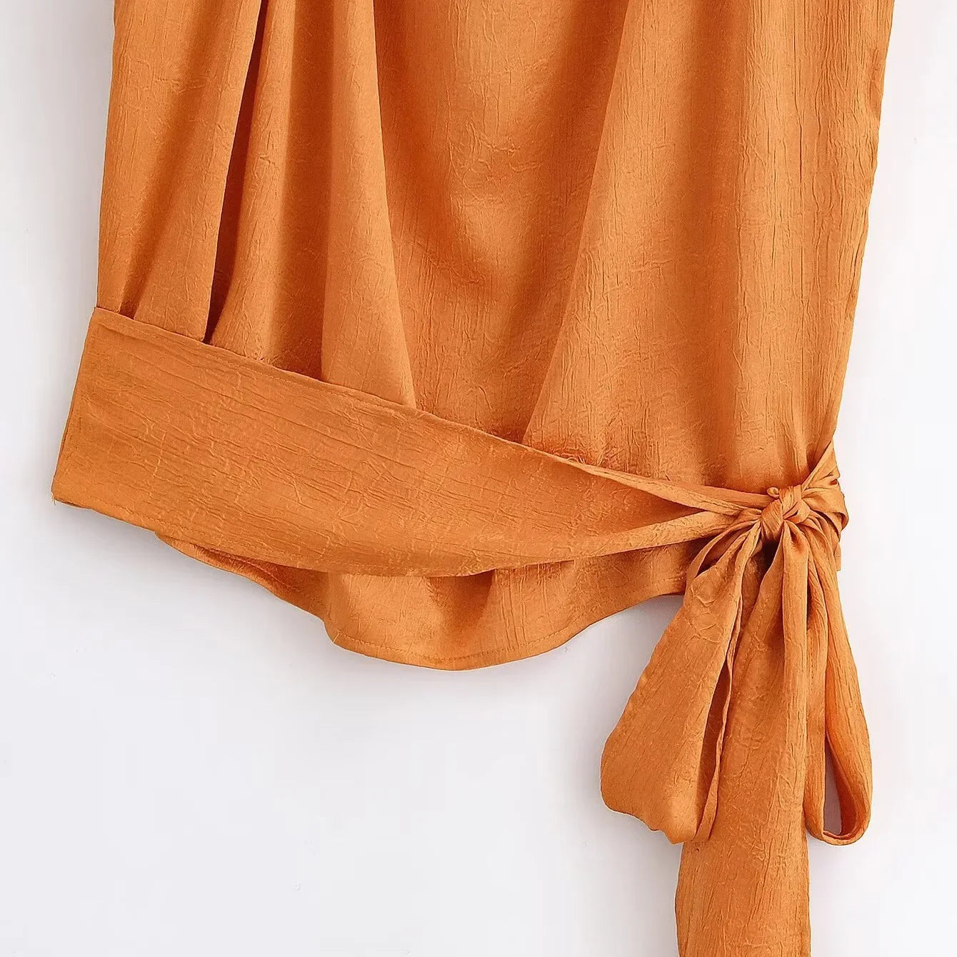 Women's Fashionable Casual Silk Satin Texture Knot Satin Sleeveless For Women Neck Design Shoulder Elegant Party Top Casual 9RIK