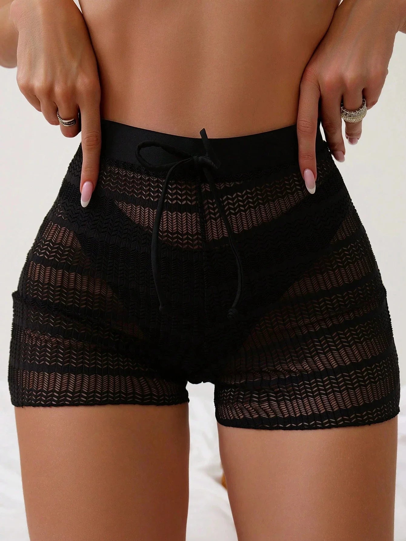 2026 Crochet Swimsuit Pants Sporty Shorts Swimwear Women Solid Bathers Bathing Swimming Swim Suit Female Beachwear