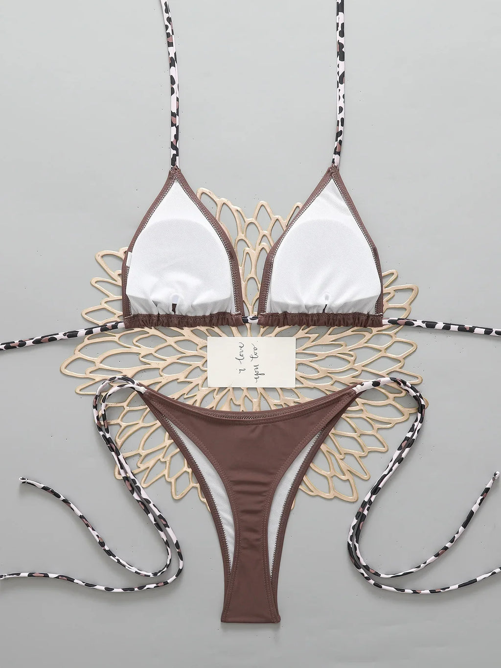 Halter Triangle String Bikinis 2026 Women Sexy Swimsuit Solid Brazilian Swimwear Female Bathers Bathing Swimming Swim Suit