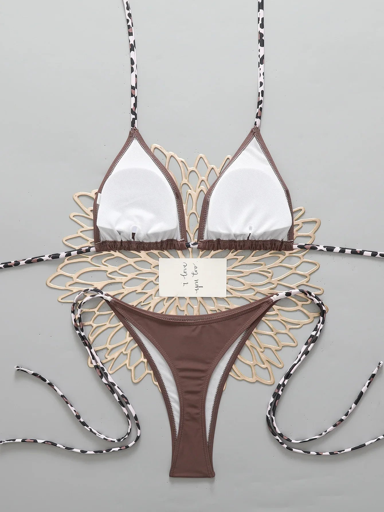 Halter Triangle String Bikinis 2026 Women Sexy Swimsuit Solid Brazilian Swimwear Female Bathers Bathing Swimming Swim Suit