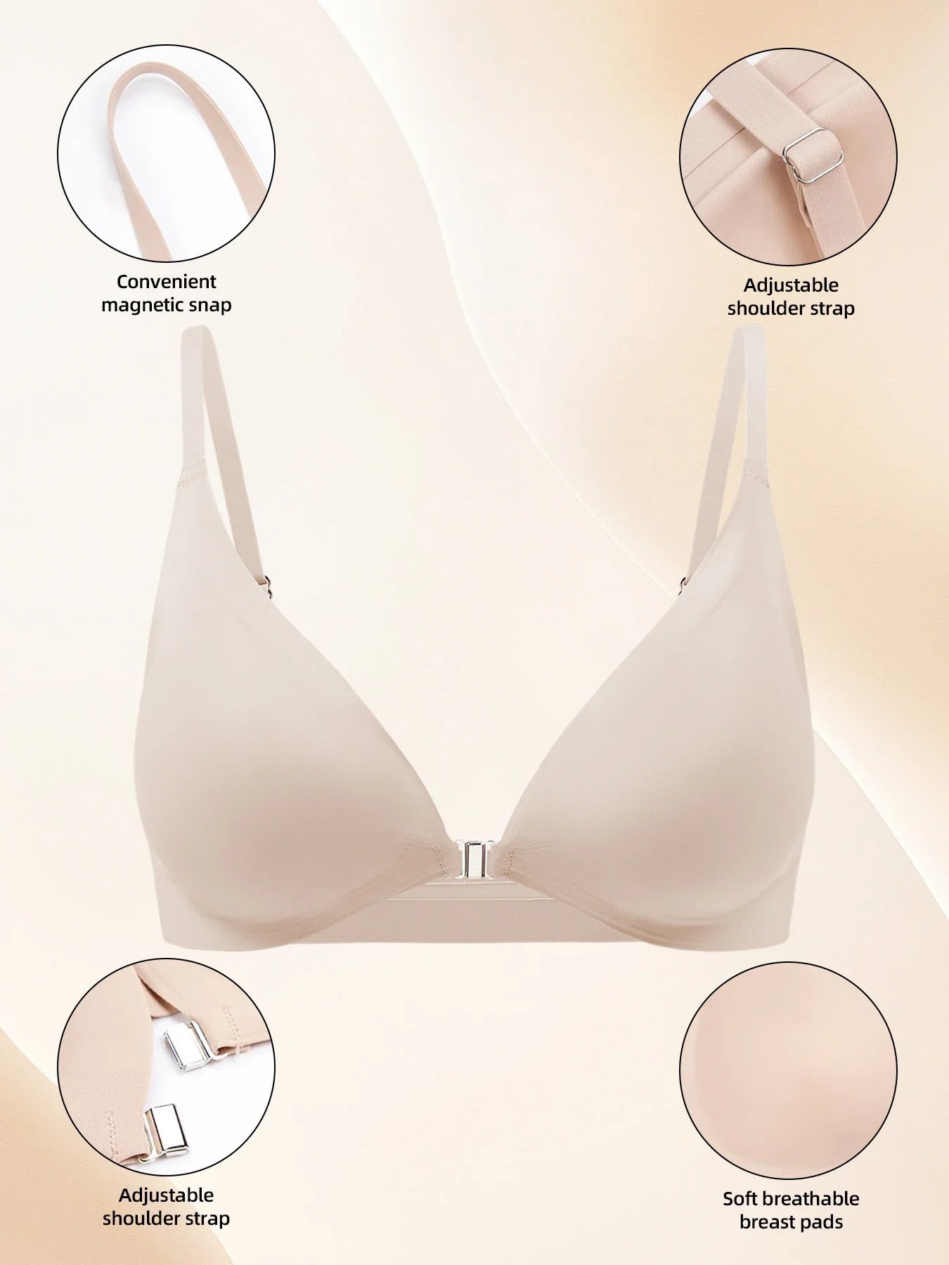 American Women's High Waist Seamless Bra and Panties Set Underwear Breathable Comfort Briefs S-2XL Thong Soft Underwear