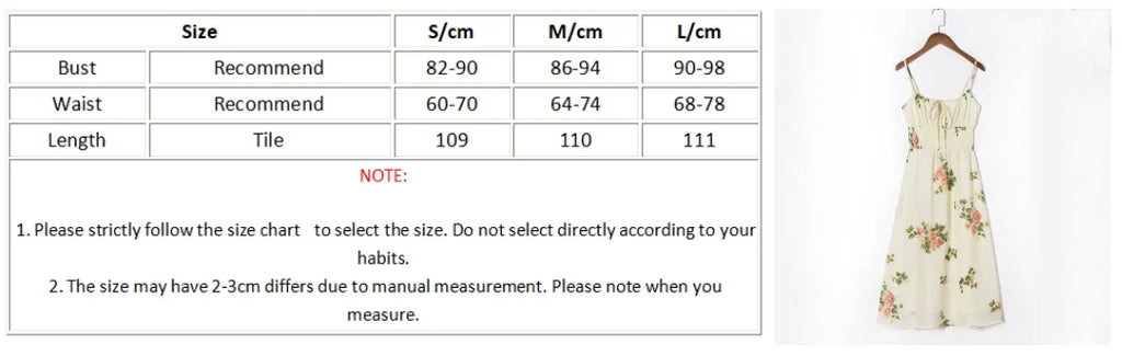 Spaghetti Strap Lace Up Beige Chiffon Summer Dress Sexy Slip Midi Sleeveless Dress Robe Big Flower Print Women Beach Dress Boho