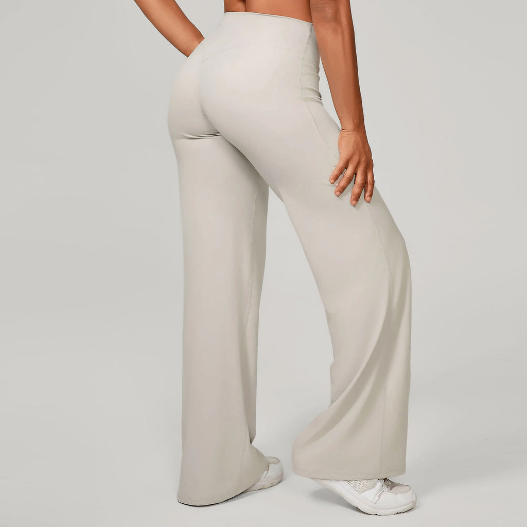 Women Straight Yoga Leg Bottoms Soft Stretchy Fabric Women's Yoga Pants GYM Sweat-Wicking Properties Running Sport Trousers