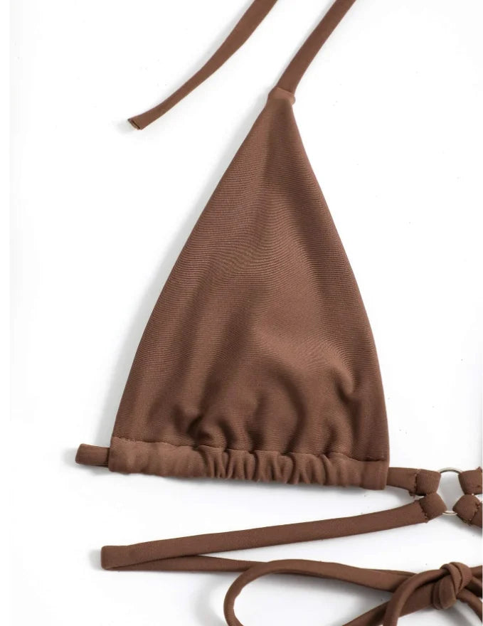 3 Pieces Triangle String Thong Bikinis 2026 Swimwear Female Sexy Brazilian Swimsuit Women Bathers Bathing Swimming Swim Suit