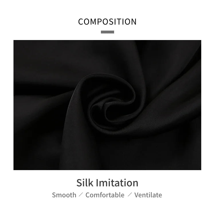 Men Satin Pajama Set Sleepwear for Man Summer Short Sleeve Button-Down Shirt & Shorts Pajamas 2 Piece Home Clothes Short Suit