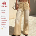 European and American style 2026 women's jeans wide leg pants jeans pants trousers