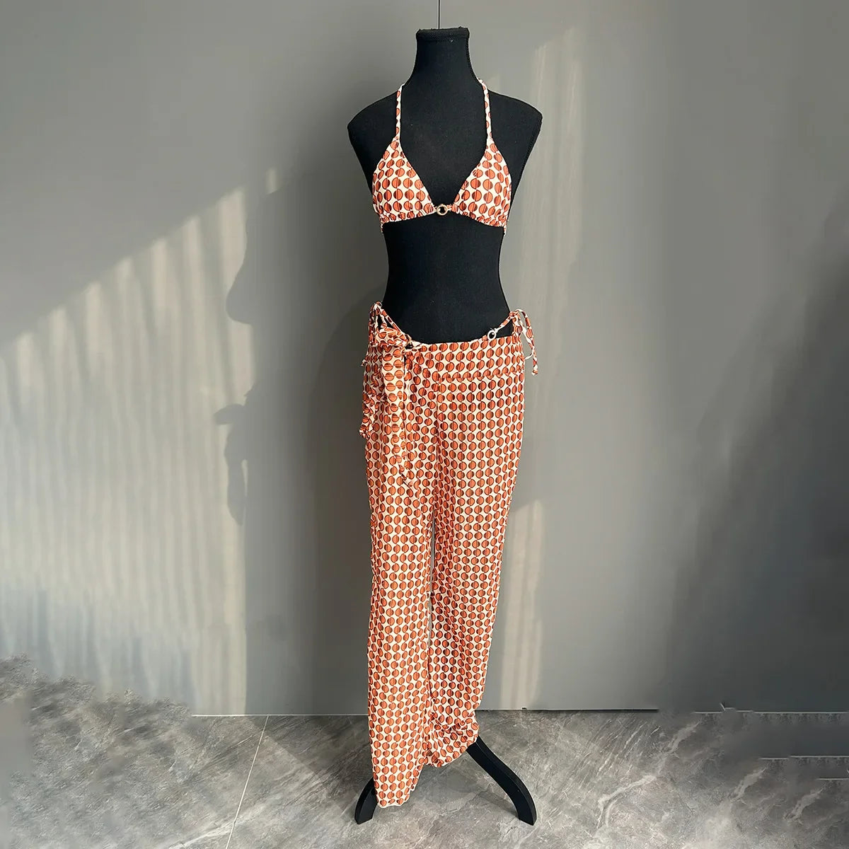 3 Pieces Bikini 2026 Sexy Women Swimsuit Swimwear Female Thong Push Up Bikini Set Beachwear Bathing Suit Swimming Suit Pants
