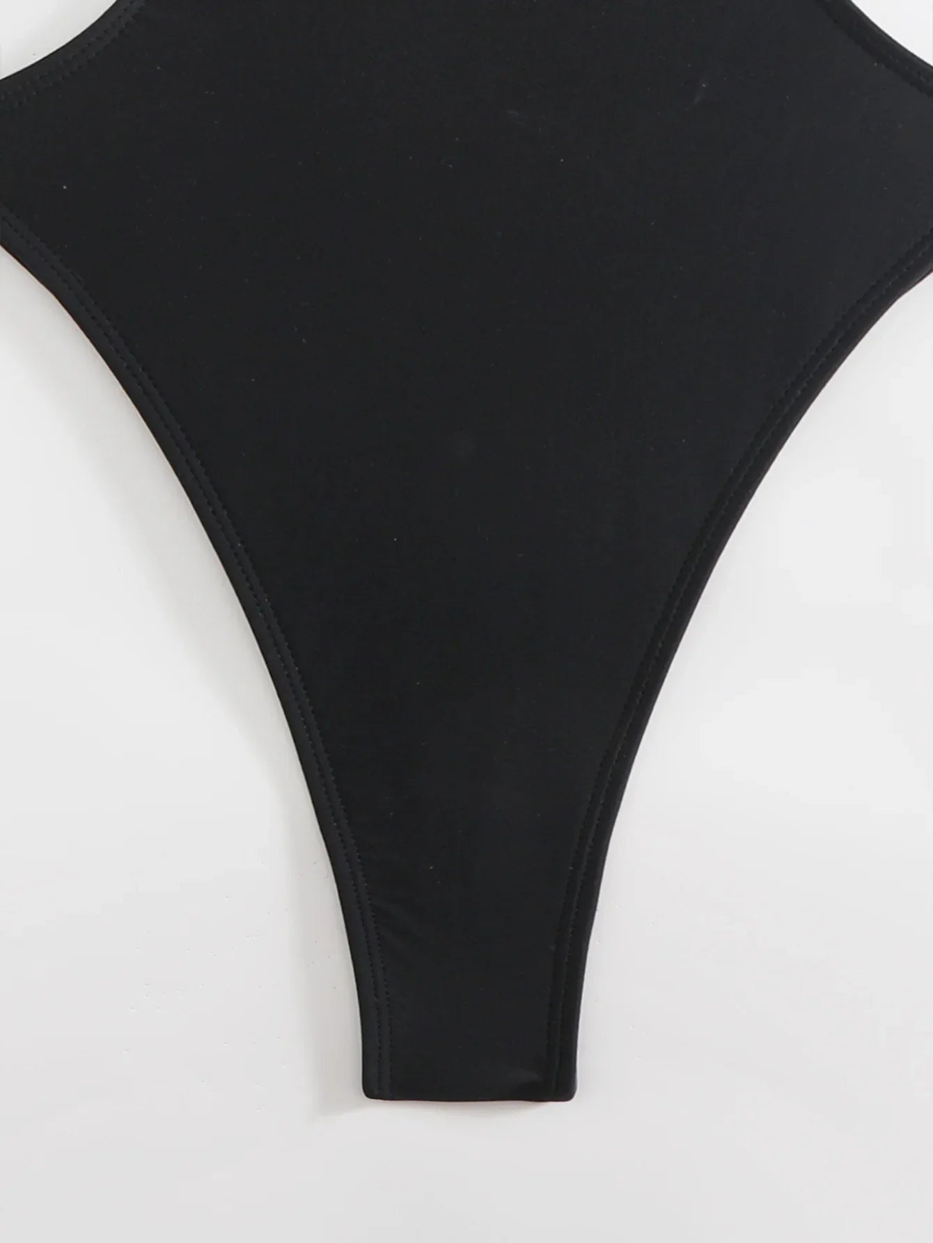Sexy Hollow Out Backless Thong Bikini 2026 Women Black Coffee Golden Bead One Piece Swimsuit Beach Bathing Suit Holiday Swimwear