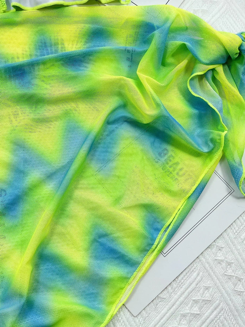 2026 New Sexy Three-piece Bikini Set Women Tie Dye Halter Swimwear Swimsuit Bikinis Set Bathing Suit Beach Bikini Female Tankini