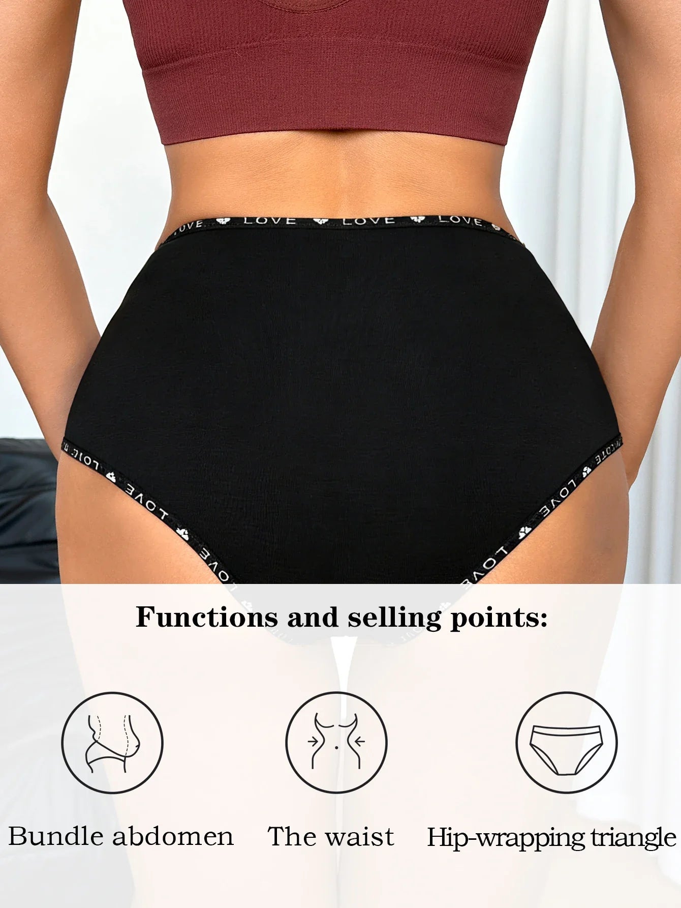 1PCS Women High Waist Seamless Panties Tummy Control Briefs Soft Breathable Solid Basic Underwear Ladies Lingerie S-XXL
