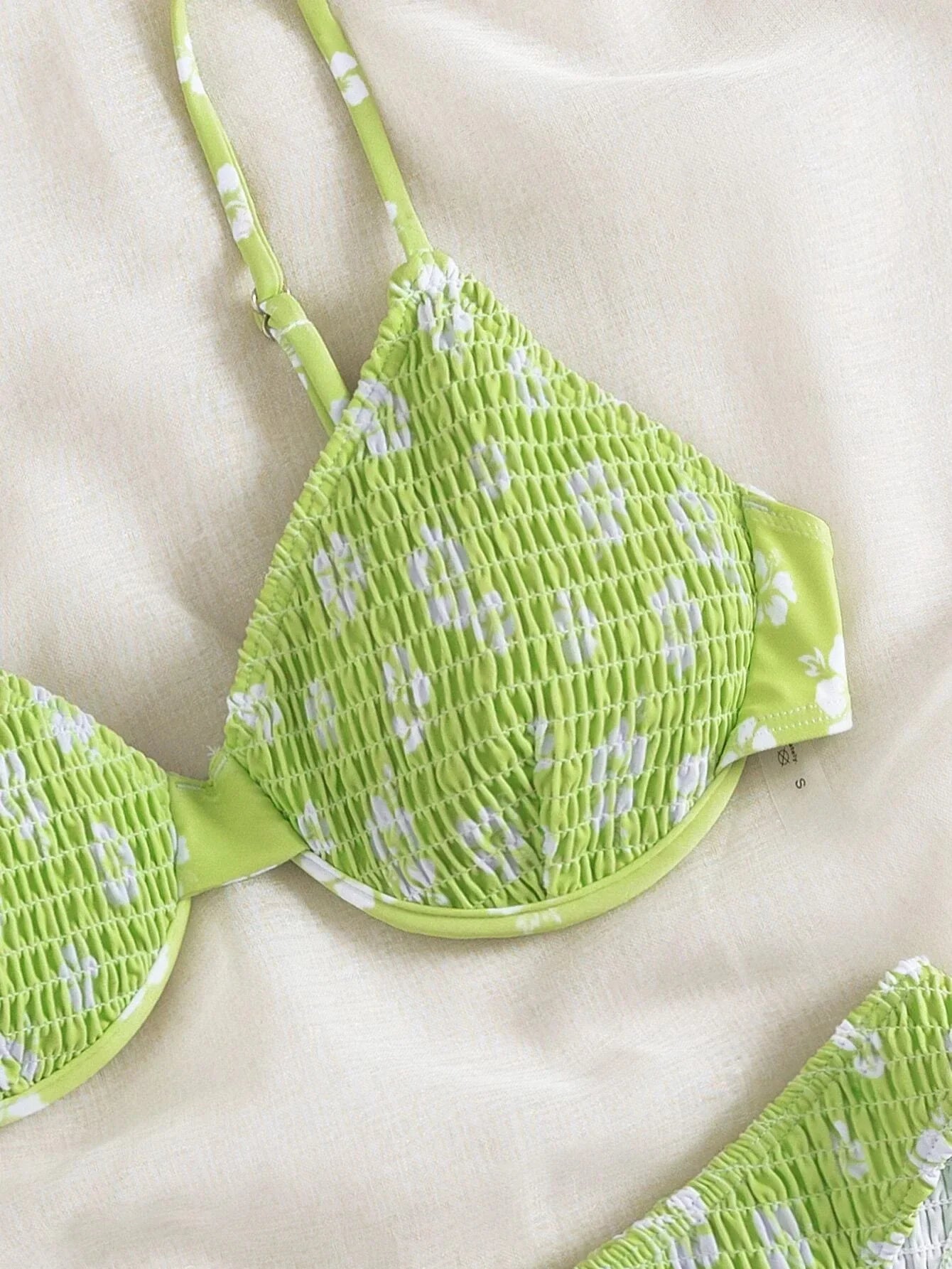 2026 Sexy Floral Twin Strap Bralette Bikini Women Swimsuit Triangle Swimwear Bathing Suits Two-piece Biquini Thong Bikinis Sets