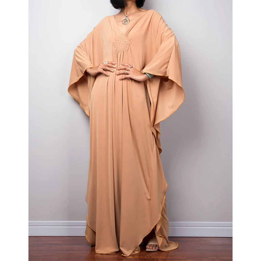 Greek Goddess Long Dress Batwing Sleeve Tunic Beach Cover Up Cover-ups Beach Dress Beach Wear Beachwear Kaftan Maxi Dress V4427