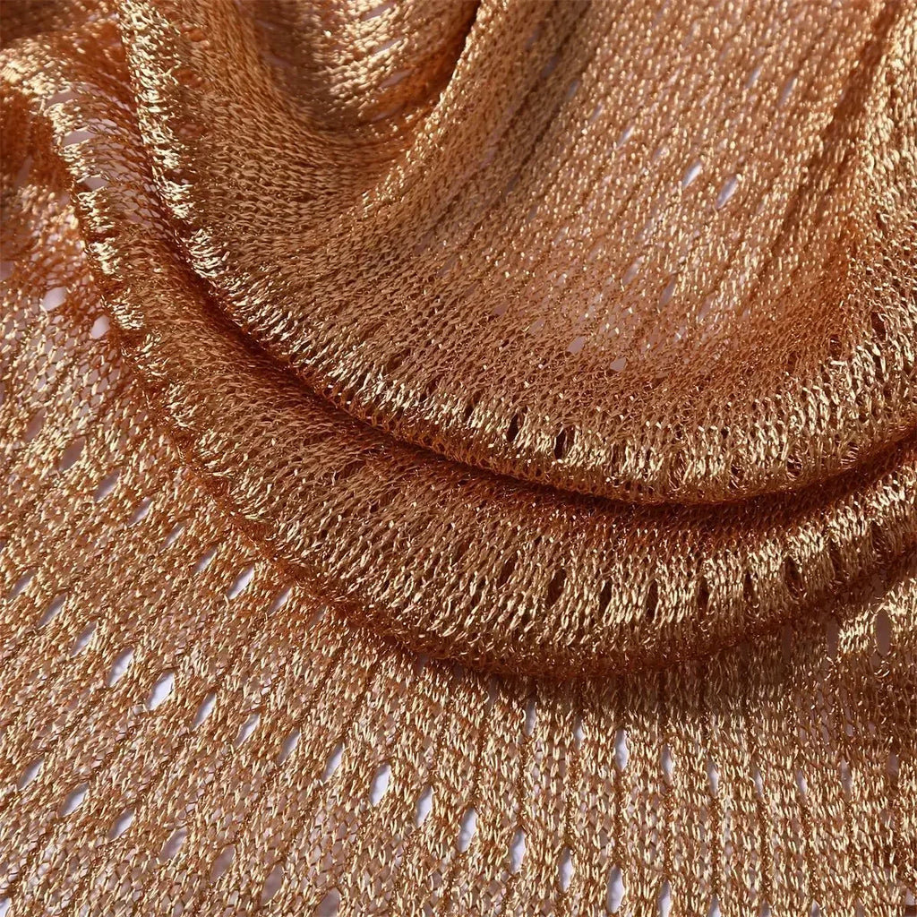 4 Colors Shawl Solid Swimsuit Bikini Cover Up Women Hollow Fringed Cardigan Bright Silk Cape Bathing Suit Cover Ups for Swimwear