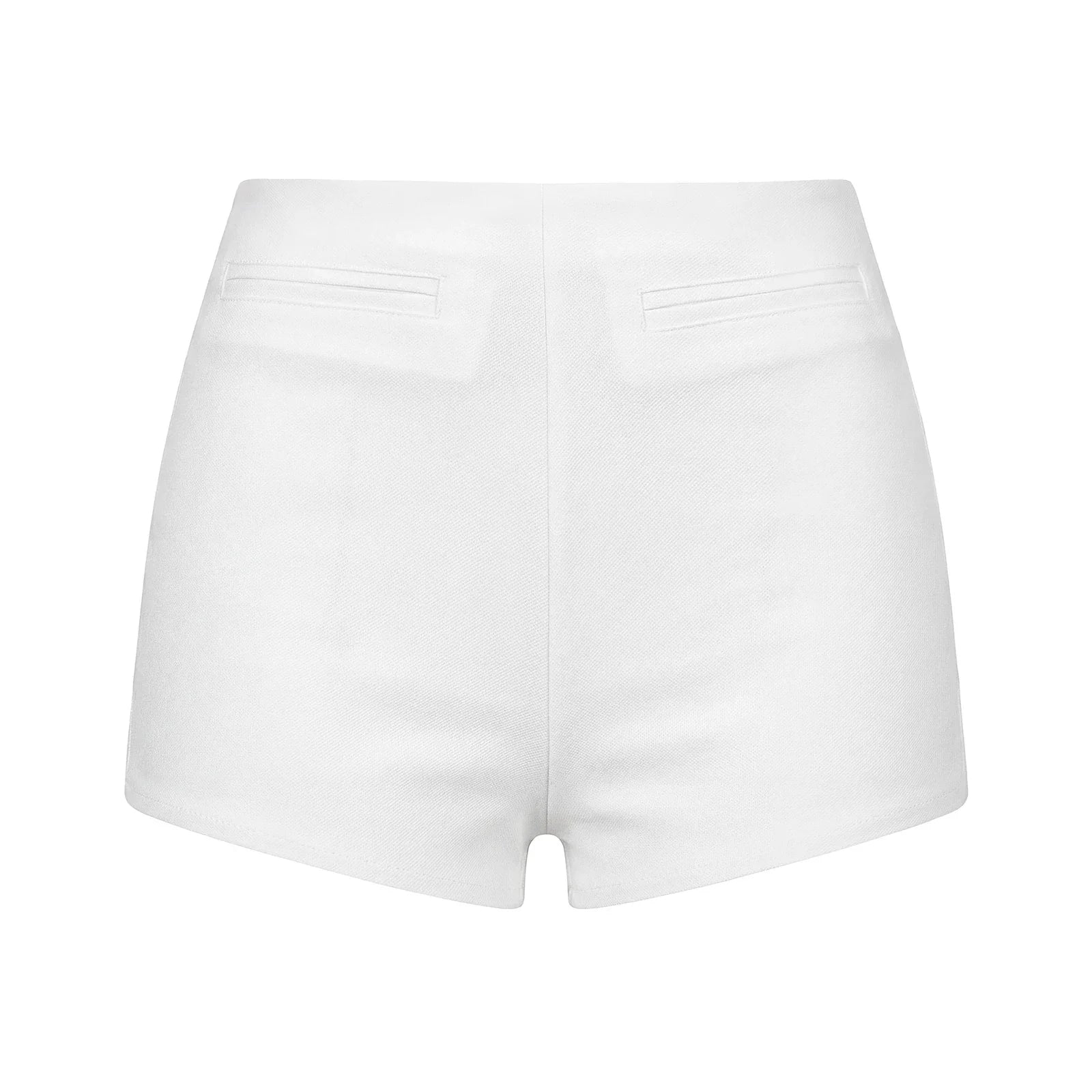 2026 Summer Women Shorts with Pockets Elegant Solid Color Low Rise Slim Fit Mini Shorts for Beach Daily Wear