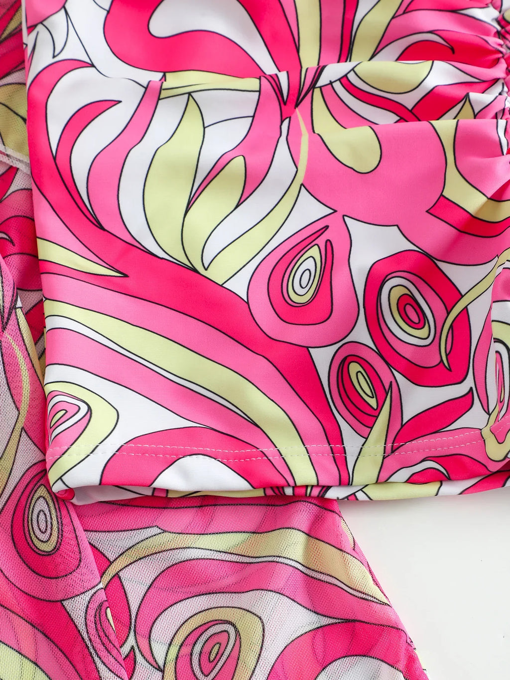 New Sexy 3 Pieces Suit for Women Neck Hanging Bikini Set+Cover-up Swimwear Sunproof Tankini High Waist Shorts Swimsuit Beachwear