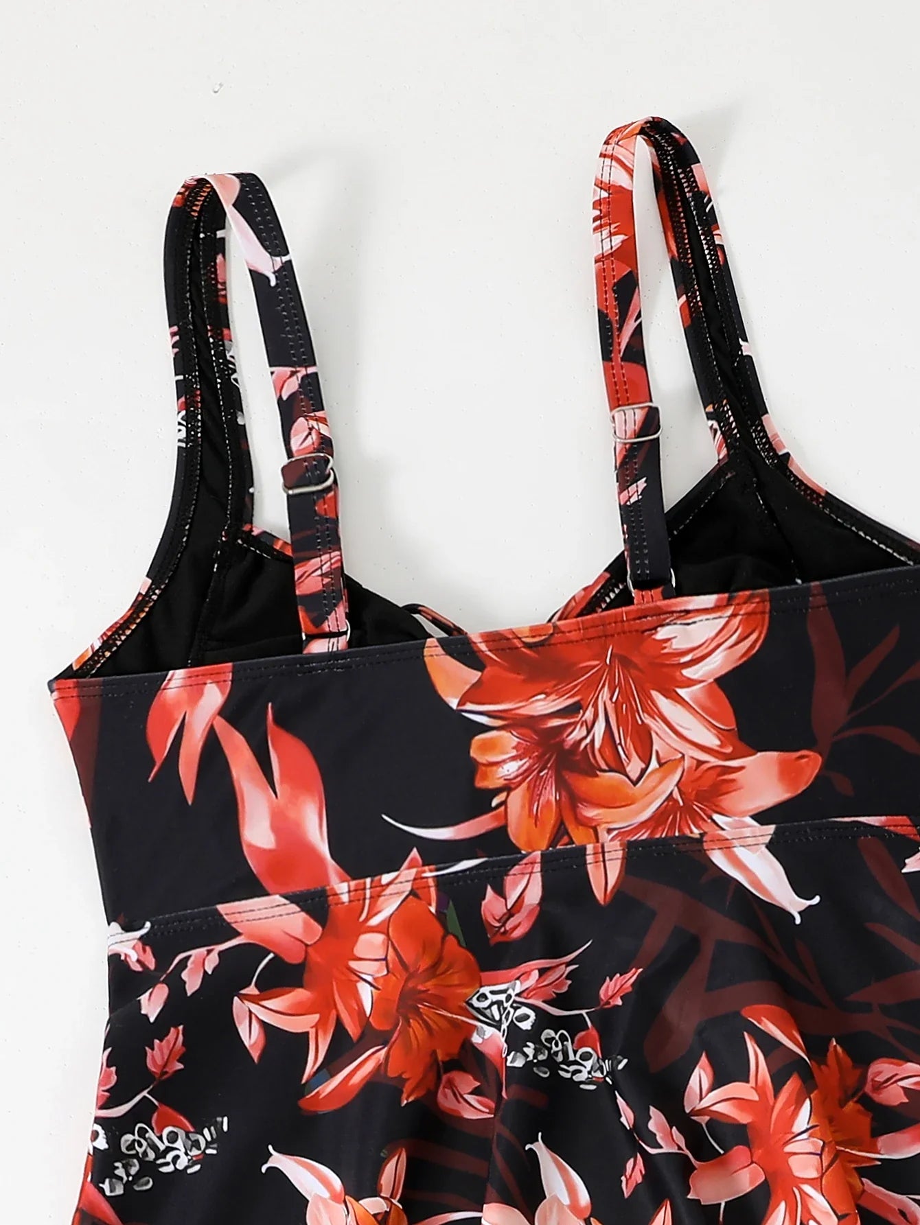 Printed Tankini Set 2026 Padded Floral Swimsuit Women Strappy Swimwear Female Beach Dress Bathers Bathing Swimming Swim Suit XL