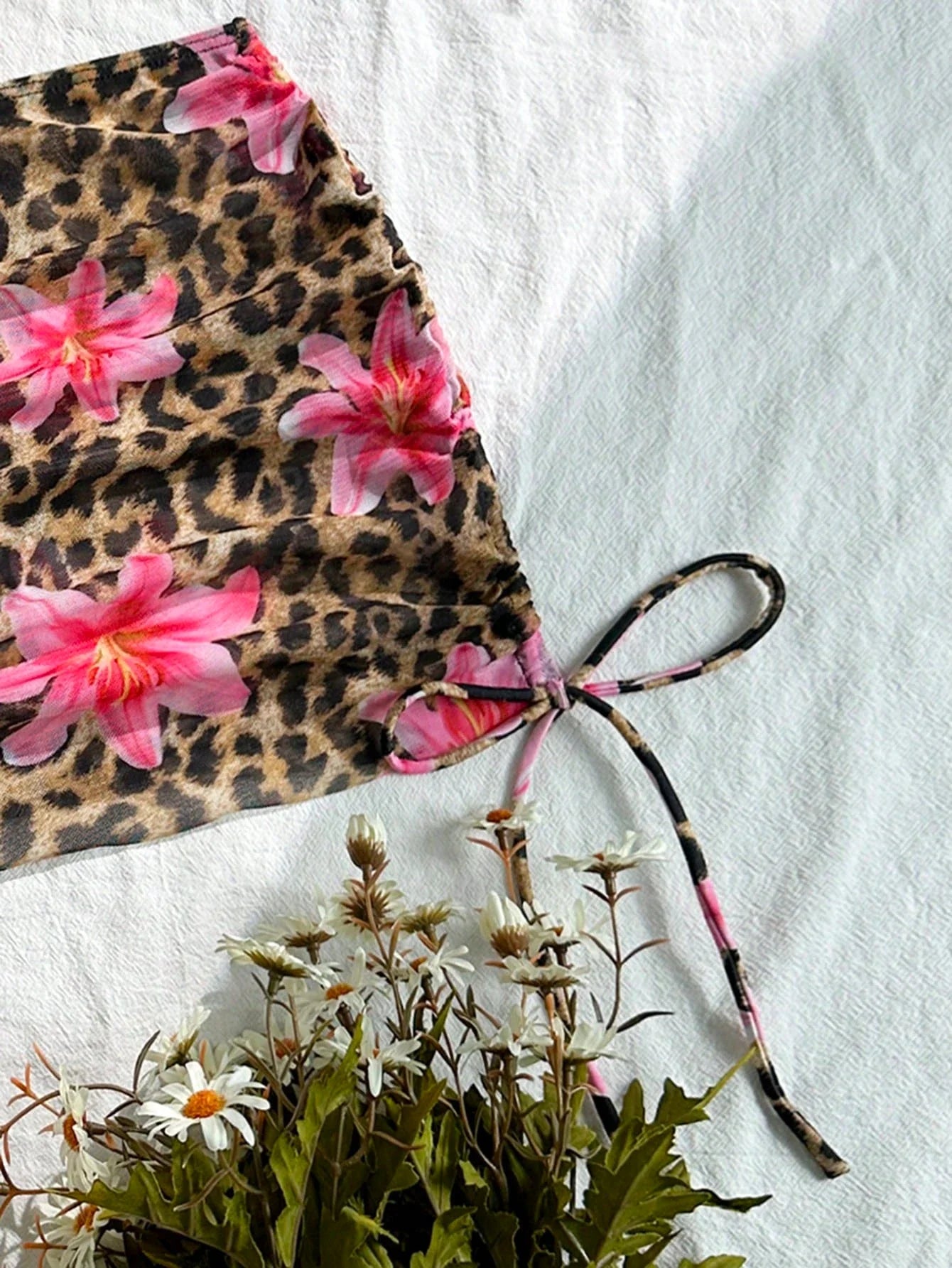 3 Pieces Triangle Halter Bikini 2026 Women & Beach Skirt Swimwear Female Printed Swimsuit Bathers Bathing Swimming Swim Suit