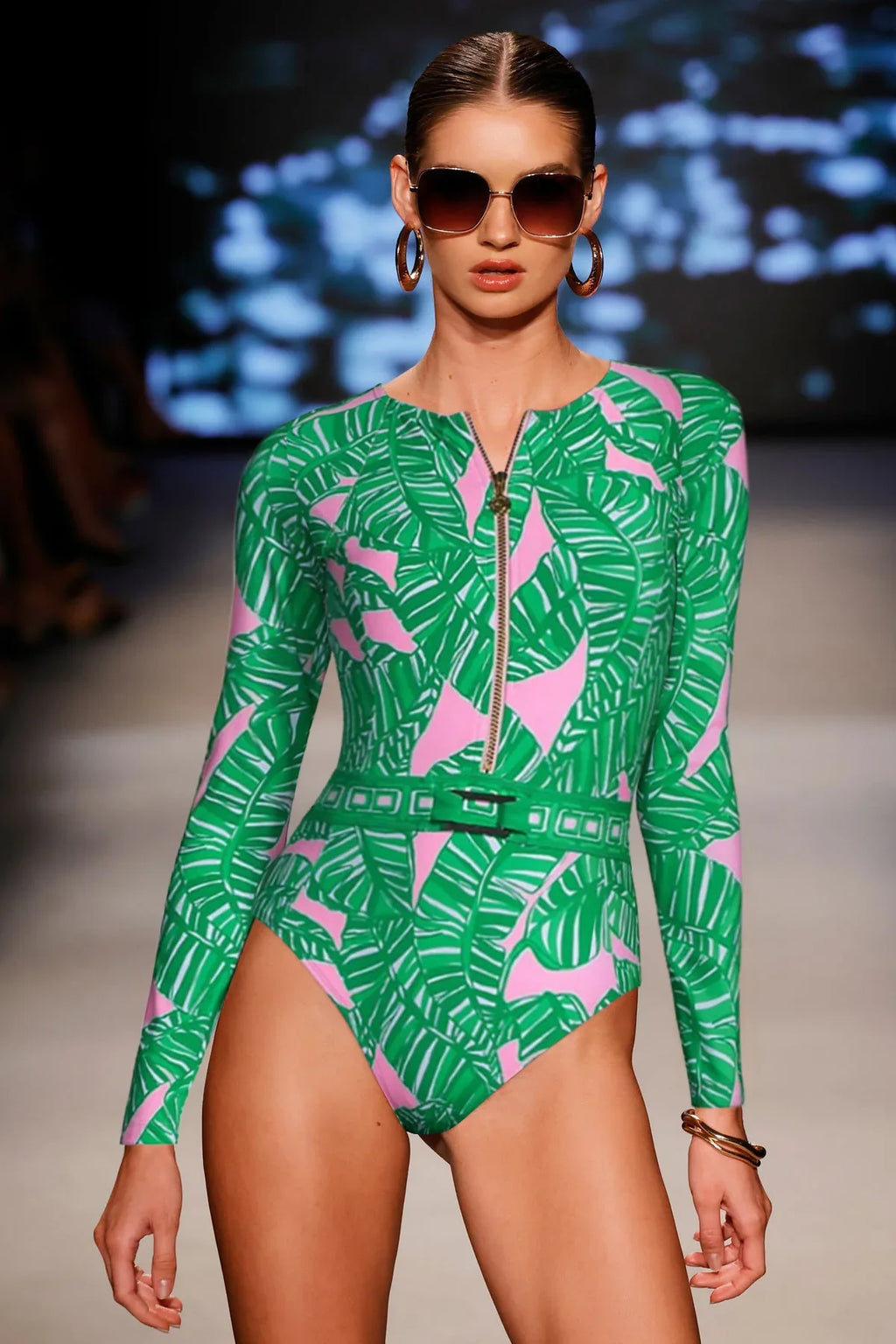 2024 One Piece Surfing Swimsuit Rashguards Women Sexy Swimming Suit Sport Floral Long Sleeves Swimwear Monokini Bathing Suit