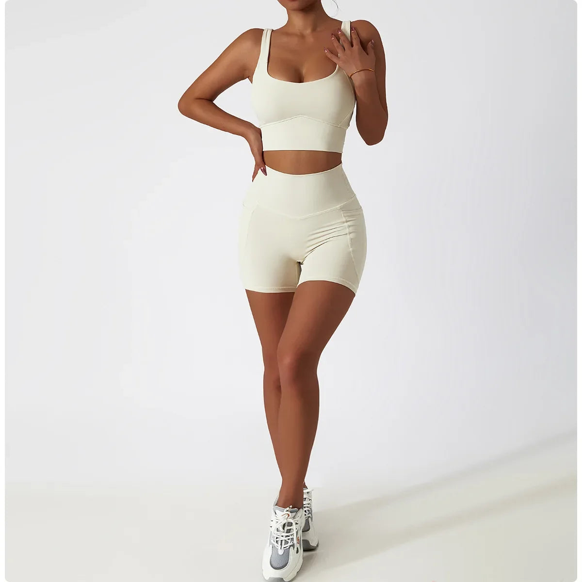Comfort SkinFriendly Sports Bra With Chest Pad Tank Top Women Gym Fitness Running Yoga Bra Stretch Pull Up Vest Underwear Women