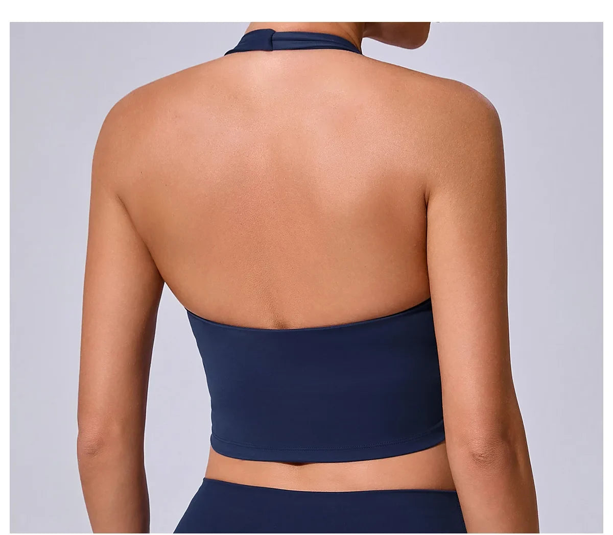 Hanging Neck Yoga Sports Bra Women Breathable Shock Proof Gym Workout Fitness Push Up Top Yoga Running Sportswear Vest Sexy Bra