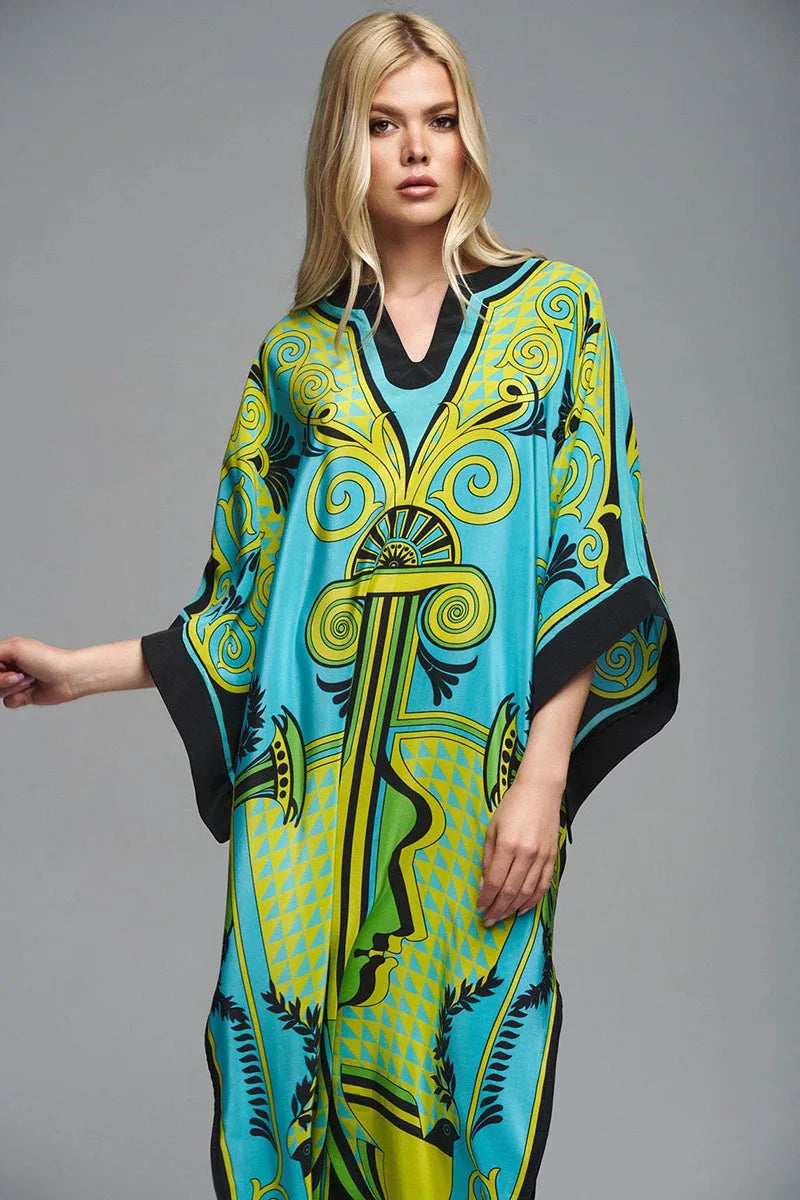 2026 Women Swimsuit Beach Cover Up dress Sleeve Kaftan Beach Tunic Long Pareos Bikinis Cover ups Summer Robe Plage Beachwear