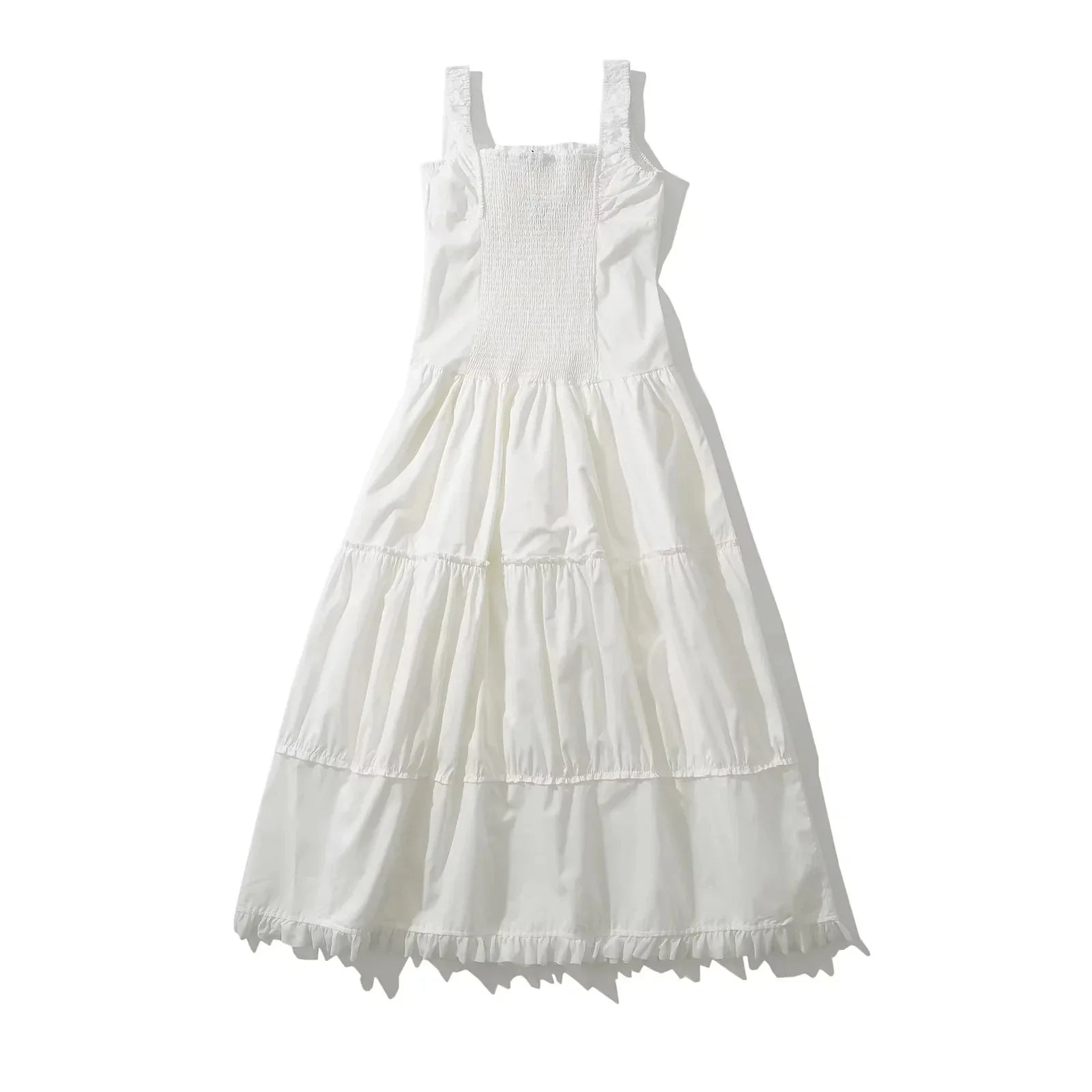 Bowknot White Summer Women's Dress Elegant Tank Beach Long Sundress Vestidos Sleeveless Holiday Chic Black Slim Maxi Dress 2025