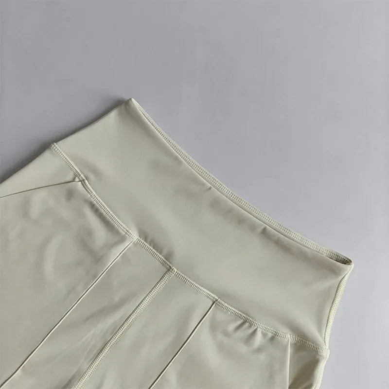 Women's High-Waisted Yoga Shorts with Pockets Quick-Drying Breathable for Summer Outdoor Training Running Pilates Fitness