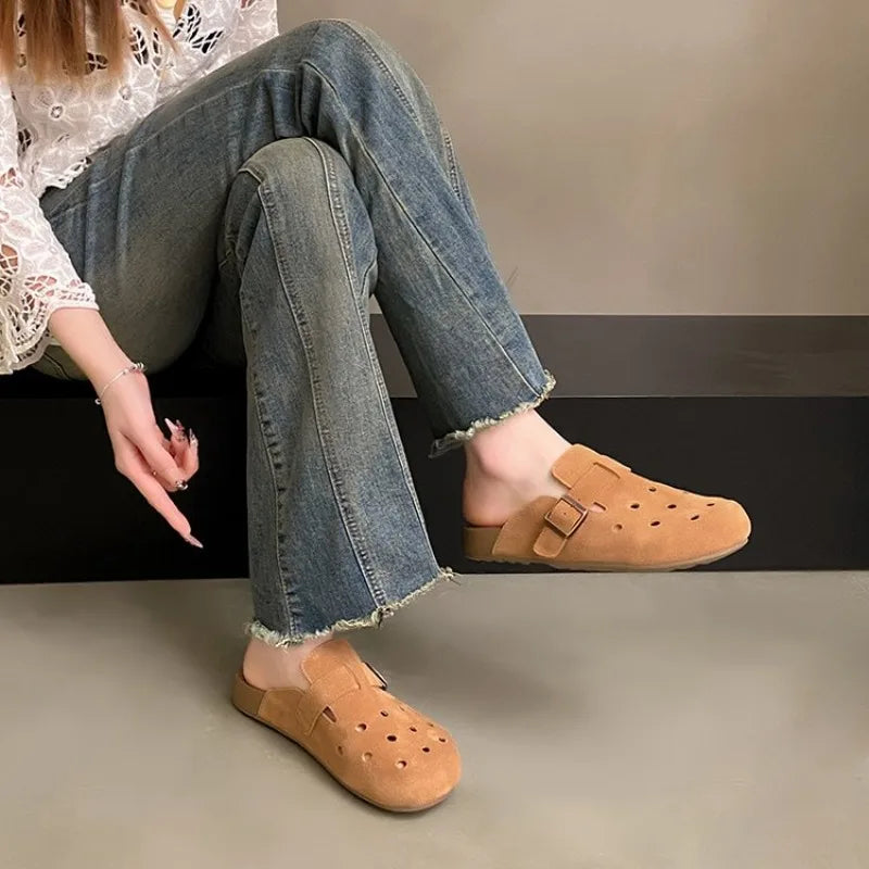 Summer  Women Slippers Platform Cork Slides Outdoor Garden Shoes Beach Slippers Lovers Casual Indoor Shoes Loafers 34-42